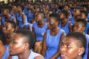 A cross section of SHS students at the sensitization programme