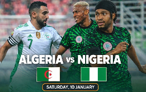 Nigeria and Algeria face off in a tense quarter final Nigeria and Algeria face off in a tense quarter final