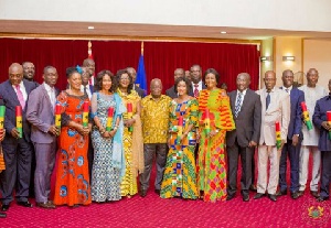 Akufo-Addo and some of his 125 ministers