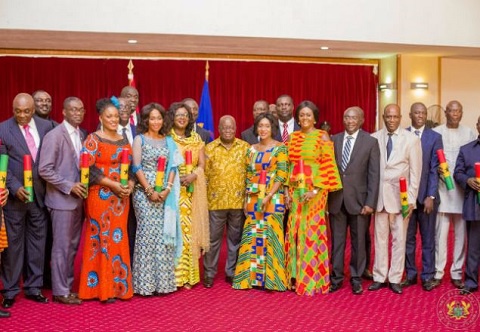 Akufo-Addo and some of his 125 ministers