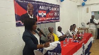 Ayorkor Botchway Addressing party faithful
