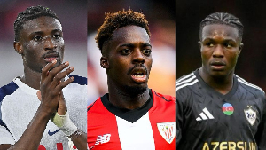 L-R Kudus, Inaki Williams and Addai all featured in round 2 of the UCL
