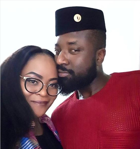 Elikem Kumordzie with his new 'girl friend'