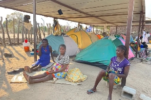 Pregnant patients receiving food and medical assistance while waiting to give birth
