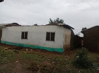 One of the destroyed properties