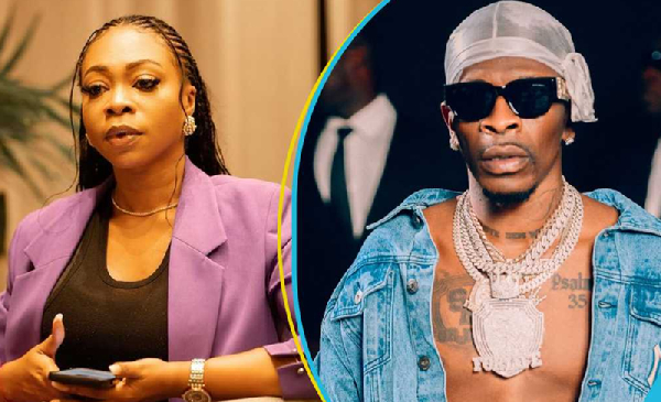 Michy (L) and Shatta Wale (R)