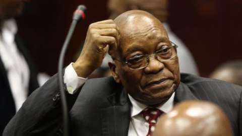 South Africa's former President, Jacob Zuma