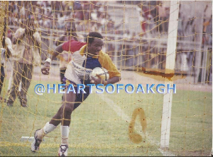 Prince Tagoe during his playing days with Hearts of Oak