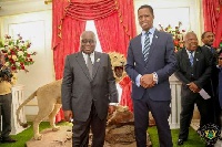Nana Akufo-Addo (left) President, Ghana and Edger Lungu (right) President, Zambia