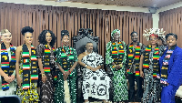 AMC finalists meet royalty as they take a memorable photo with the Ga Mantse