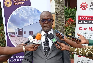 Mr Alexander Koomson Is The Asst Director For Collateral Registry At The BOG