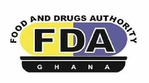 Logo for the Food and Drugs Authority (FDA)