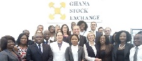 Ghana Stock Exchange officials