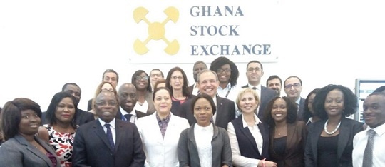 Ghana Stock Exchange officials