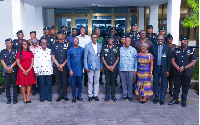 A group photo of the IGP and members of CSOs