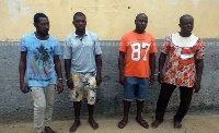 The four were arrested for breaking into the home of the New Juaben NPP Constituency Secretary