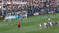 Asamoah Gyan missed the penalty
