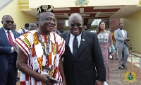 President Nana Addo Dankwa Akufo-Addo with Nana Ampadu