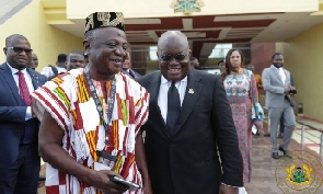 President Nana Addo Dankwa Akufo-Addo with Nana Ampadu