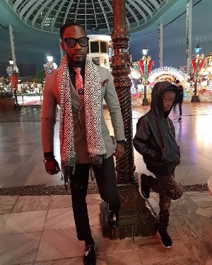 Okyeame Kwame and son, Sir Nsiah Bota