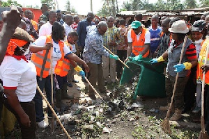 Mahama National Sanitation Day1