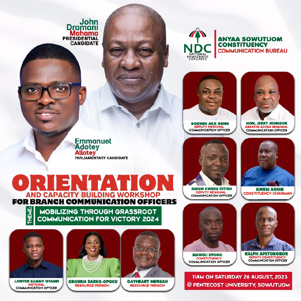 Anyaa Sowutuom NDC readies for election 2024 by building capacity of ...