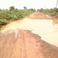 Most of the roads leading in and out of Saboba have been blocked by flood