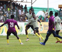 Bibiani Gold Stars secured a 2:1 victory over Accra Hearts of Oak