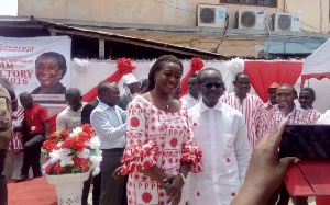 Brigitte Dzogbenuku and  Dr. Papa Kwesi Nduom