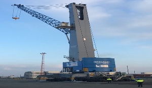 The arrival of the new cranes is welcoming news for shipping lines