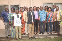Editorial staff from Daily Graphic and Ghanaian Times in a group photo