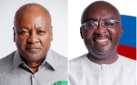 Former president, John Dramani Mahama and Vice President, Dr. Mahamudu Bawumia