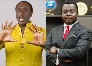 Kwaku Sintim-Misa (L) called out Rev John Ntim Fordjour (R) on his show recently
