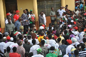 Vice President, Paa Kwesi Bekoe Amissah Arthur addressing Damango residents