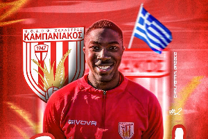Kelvin Lamptey-Mills has made a move to Kampaniakos