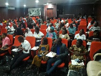 Some participants at the dissemination workshop