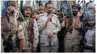 Sudanese paramilitary Rapid Support Forces Commander Mohamed Hamdan Daglo addressing RSF fighters
