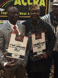 Dr Adjei, Group Chairman of Kasapreko (left)