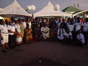 The ceremony was attended by party executives and chief of the community