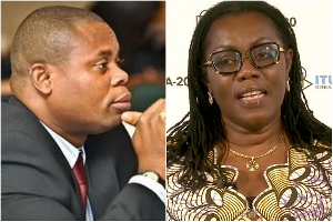 Franklin Cudjoe (L) slams government for failing to investigate Ursula Owusu-Ekuful (R)