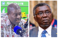 According to Akomea (L), Frimpong-Boateng (R) does not qualify to label the NPP as fake