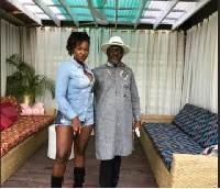 Ebony Reigns with father, Nana Opoko Kwarteng
