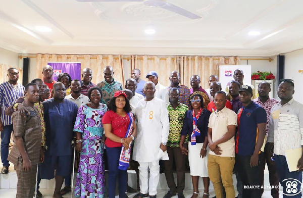 Hon. Boakye Agyarko met with Regional Officers and Constituency Chairmen