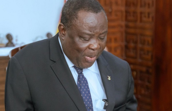 Justice Gabriel Pwamang reading out details of one of the reports for Justice Torkornoo's removal