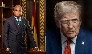 Samuel Okudzeto Ablakwa (L) says the Trump (R) administration missed an opportunity by not voting