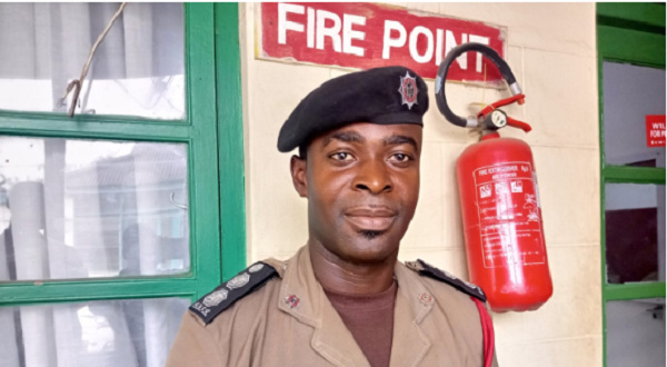 PRO for Ashanti Regional Command of the Ghana National Fire Service, ADO 2 Daniel Antwi
