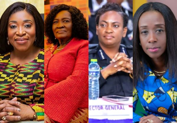 L-R: Shirley Ayorkor, Prof Opoku-Agyemang, COP Lydia Donkor and Dr Delese Darko