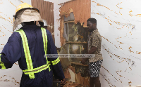 Firefighters at post at Adabraka