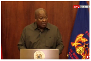 The President, John Dramani Mahama