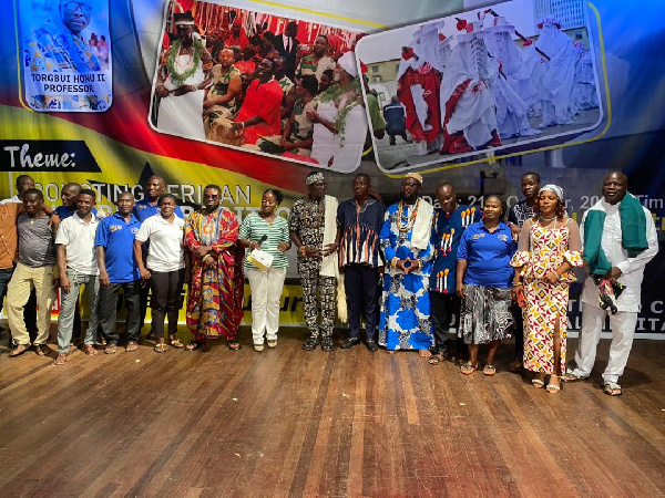 Patrons at the event held at the National Theatre in Accra